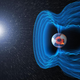 Representación gráfica de la interacción entre la magnetosfera y el viento solar. Imagen: ESA